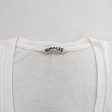 AURALEE SEAMLESS V-NECK TEE A00V06ST 半袖Ｔシャツ カットソー ホワイト レディース オーラリー【中古】5-0614S∞