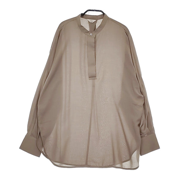IENA シアードルマンシャツブラウス 定価14300円 ブラウス シャツ 22AW ベージュ レディース イエナ【中古】5-0422M♪
