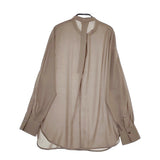 IENA シアードルマンシャツブラウス 定価14300円 ブラウス シャツ 22AW ベージュ レディース イエナ【中古】5-0422M♪