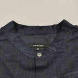 pas de calais バンドカラー サイズ36 ブラウス シャツ ネイビー レディース パドカレ【中古】5-0422M♪