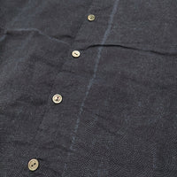 pas de calais バンドカラー サイズ36 ブラウス シャツ ネイビー レディース パドカレ【中古】5-0422M♪