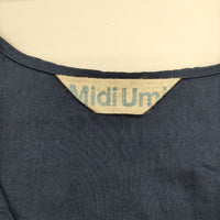 Midi-umi ノースリーブ リネン ロングドレス ワンピース ネイビー レディース ミディウミ【中古】5-0614S∞