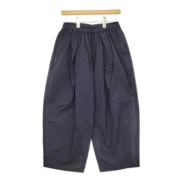 mizuiro-ind イージーワイドパンツ タイプライター パンツ ネイビー レディース ミズイロインド【中古】5-0422M♪