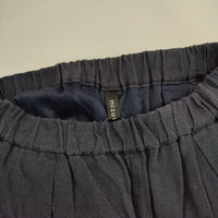 mizuiro-ind リネン ワイド イージー パンツ ネイビー レディース ミズイロインド【中古】5-0426M∞