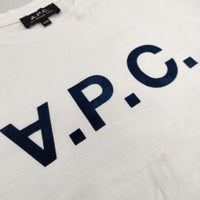 A.P.C. 反転ロゴ 半袖Ｔシャツ カットソー ホワイト レディース アーペーセー【中古】5-0614S∞