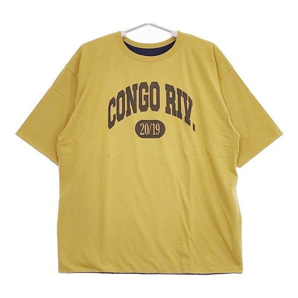 CIOTA 新品 Reversible T-Shirt 6 CSLM-129 定価19800円 リバーシブル 半袖Ｔシャツ カットソー 23SS イエロー メンズ シオタ【中古】5-0424S∞