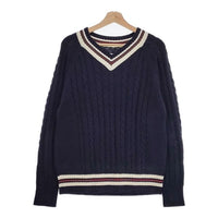 CIOTA 新品 Cricket Sweater チルデンニット サイズ5 KNLM-101 定価29700円 セーター コットン 23SS ネイビー メンズ シオタ【中古】4-0927M♪#