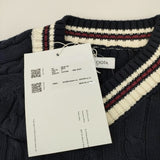 CIOTA 新品 Cricket Sweater チルデンニット サイズ5 KNLM-101 定価29700円 セーター コットン 23SS ネイビー メンズ シオタ【中古】4-0927M♪#