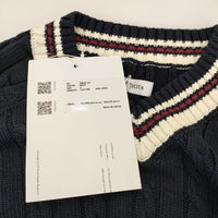 CIOTA 新品 Cricket Sweater チルデンニット サイズ6 KNLM-101 定価29700円 セーター コットン 23SS ネイビー メンズ シオタ【中古】4-0927M♪