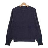 CIOTA 新品 Cable-knit Sweater サイズ4 KNLM-102 定価35200円 セーター コットン ニット 23AW ネイビー メンズ シオタ【中古】4-0927M♪