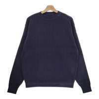 CIOTA 新品 Cable-knit Sweater サイズ6 KNLM-102 定価35200円 セーター コットン ニット 23AW ネイビー メンズ シオタ【中古】4-0927M♪