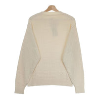 CIOTA 新品 Cable-knit Sweater サイズ5 KNLM-102 定価35200円 セーター コットン ニット 23AW ホワイト メンズ シオタ【中古】4-0927M♪