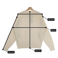 CIOTA 新品 Cable-knit Sweater サイズ5 KNLM-102 定価35200円 セーター コットン ニット 23AW ホワイト メンズ シオタ【中古】4-0927M♪