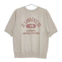 CIOTA 新品 Printed Short Sleeve Sweatshirt サイズ4 CSLM-124 定価27500円 半袖 スウェット 23SS グレー メンズ シオタ【中古】5-0424S∞#