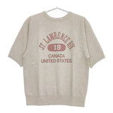 CIOTA 新品 Printed Short Sleeve Sweatshirt サイズ4 CSLM-124 定価27500円 半袖 スウェット 23SS グレー メンズ シオタ【中古】5-0424S∞
