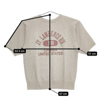 CIOTA 新品 Printed Short Sleeve Sweatshirt サイズ4 CSLM-124 定価27500円 半袖 スウェット 23SS グレー メンズ シオタ【中古】5-0424S∞#