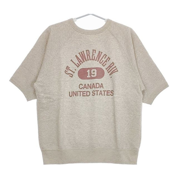 CIOTA 新品 Printed Short Sleeve Sweatshirt サイズ5 CSLM-124 定価27500円 半袖 スウェット 23SS グレー メンズ シオタ【中古】5-0424S∞#