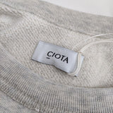 CIOTA 新品 Printed Short Sleeve Sweatshirt サイズ5 CSLM-124 定価27500円 半袖 スウェット 23SS グレー メンズ シオタ【中古】5-0424S∞