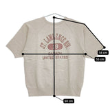 CIOTA 新品 Printed Short Sleeve Sweatshirt サイズ5 CSLM-124 定価27500円 半袖 スウェット 23SS グレー メンズ シオタ【中古】5-0424S∞