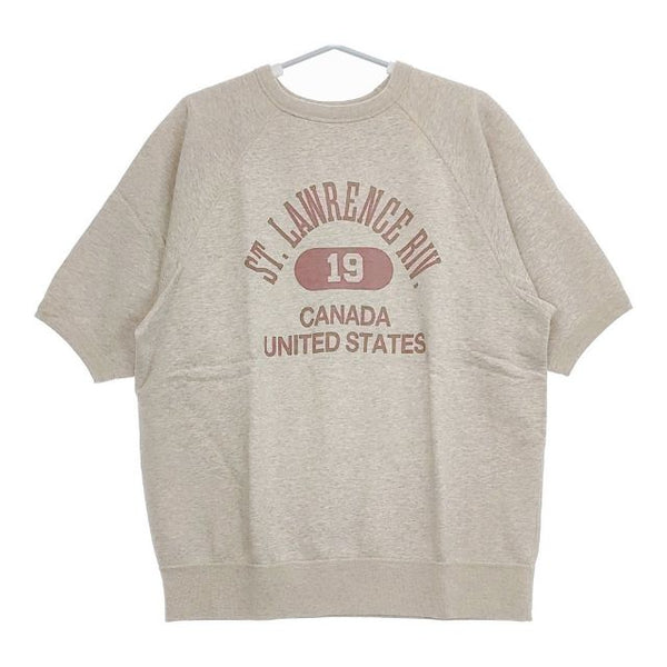 CIOTA 新品 Printed Short Sleeve Sweatshirt サイズ6 CSLM-124 定価27500円 半袖 スウェット 23SS グレー メンズ シオタ【中古】5-0424S∞