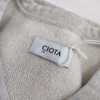 CIOTA 新品 Printed Short Sleeve Sweatshirt サイズ6 CSLM-124 定価27500円 半袖 スウェット 23SS グレー メンズ シオタ【中古】5-0424S∞