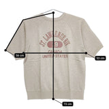 CIOTA 新品 Printed Short Sleeve Sweatshirt サイズ6 CSLM-124 定価27500円 半袖 スウェット 23SS グレー メンズ シオタ【中古】5-0424S∞