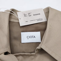 CIOTA 新品 スビンコットン 100/3ギャバジン トレンチコート サンヨー製 サイズ4 定価149600円 ベージュ メンズ シオタ【中古】4-0927T♪