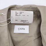 CIOTA 新品 スビンコットンタイプライタートレンチコート COLM-120 サイズ4 定価79200円 24SS ベージュ メンズ シオタ【中古】4-0929M♪