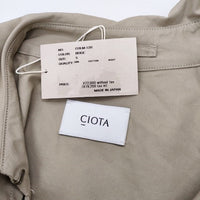 CIOTA 新品 スビンコットンタイプライタートレンチコート COLM-120 サイズ5 定価79200円 24SS ベージュ メンズ シオタ【中古】4-0929M♪