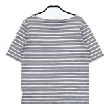 Charpentier de Vaisseau コットン ボーダー 半袖Ｔシャツ カットソー グレー ホワイト レディース シャルパンティエドゥヴェッソ【中古】5-0614S∞
