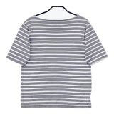 Charpentier de Vaisseau コットン ボーダー 半袖Ｔシャツ カットソー グレー ホワイト レディース シャルパンティエドゥヴェッソ【中古】5-0614S∞