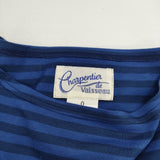 Charpentier de Vaisseau コットン ボーダー 半袖Ｔシャツ カットソー ブルー ネイビー レディース シャルパンティエドゥヴェッソ【中古】5-0614S∞