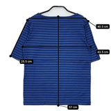 Charpentier de Vaisseau コットン ボーダー 半袖Ｔシャツ カットソー ブルー ネイビー レディース シャルパンティエドゥヴェッソ【中古】5-0614S∞