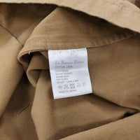 Lin francais d'antan Mathieu マチュー ダブルボタンジャケット ノーカラー ベージュ レディース ランフランセダンタン【中古】5-0422M♪