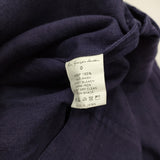 Lin francais d'antan ワンタックヘンプパンツ サイズ0 パンツ ネイビー レディース ランフランセダンタン【中古】5-0422M♪