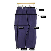 Lin francais d'antan ワンタックヘンプパンツ サイズ0 パンツ ネイビー レディース ランフランセダンタン【中古】5-0422M♪