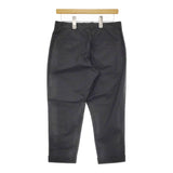 evam eva E171T152 サイズ2 コットン ワンタック クロップドパンツ ブラック レディース エヴァムエヴァ【中古】5-0422M♪