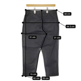 evam eva E171T152 サイズ2 コットン ワンタック クロップドパンツ ブラック レディース エヴァムエヴァ【中古】5-0422M♪