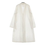 evam eva コットン シャツローブ ショップコート E143T034 コート ホワイト レディース エヴァムエヴァ【中古】5-0422M♪
