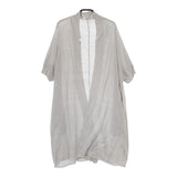 evam eva リネンコクーンガウン E151K122 羽織 ロング カーディガン グレー レディース エヴァムエヴァ【中古】5-0614S∞