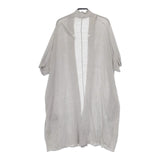 evam eva リネンコクーンガウン E151K122 羽織 ロング カーディガン グレー レディース エヴァムエヴァ【中古】5-0614S∞