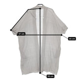 evam eva リネンコクーンガウン E151K122 羽織 ロング カーディガン グレー レディース エヴァムエヴァ【中古】5-0614S∞