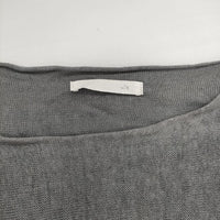 vie evam eva リネン切替カットソー V151K936 七分袖 ニット グレー レディース ヴィー エヴァムエヴァ【中古】5-0614S∞
