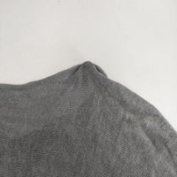 vie evam eva リネン切替カットソー V151K936 七分袖 ニット グレー レディース ヴィー エヴァムエヴァ【中古】5-0614S∞