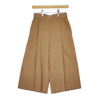 UNITED ARROWS UBCE タック ガウチョパンツ 定価18700円 サイズ34 ガウチョパンツ ベージュ レディース ユナイテッドアローズ【中古】5-0422M♪