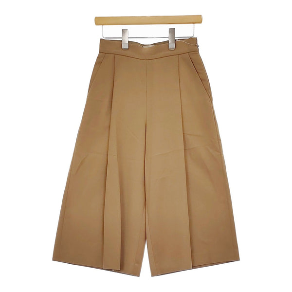 UNITED ARROWS UBCE タック ガウチョパンツ 定価18700円 サイズ34 ガウチョパンツ ベージュ レディース ユナイテッドアローズ【中古】5-0422M♪