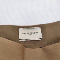 UNITED ARROWS UBCE タック ガウチョパンツ 定価18700円 サイズ34 ガウチョパンツ ベージュ レディース ユナイテッドアローズ【中古】5-0422M♪