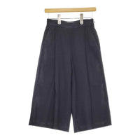 UNITED ARROWS UBCE タック ガウチョパンツ 定価18700円 サイズ34 ガウチョパンツ ネイビー レディース ユナイテッドアローズ【中古】5-0422M♪
