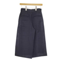 UNITED ARROWS UBCE タック ガウチョパンツ 定価18700円 サイズ34 ガウチョパンツ ネイビー レディース ユナイテッドアローズ【中古】5-0422M♪