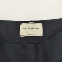 UNITED ARROWS UBCE タック ガウチョパンツ 定価18700円 サイズ34 ガウチョパンツ ネイビー レディース ユナイテッドアローズ【中古】5-0422M♪